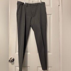 Express Slim Stretch Charcoal Dress Pants for Men